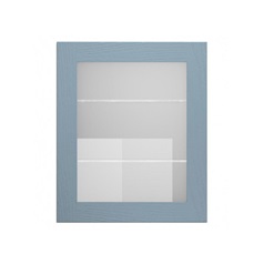 Chilcomb Dusk Blue 600 Full Height Glass Door Cut Out