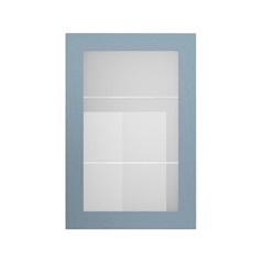Chilcomb Dusk Blue 600 Tall Glass Door Cut Out
