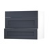 Chilcomb Navy 900 Pan Drawer Door Open