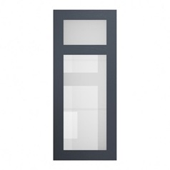 Chilcomb Navy 500 Panelled Glass Dresser Door