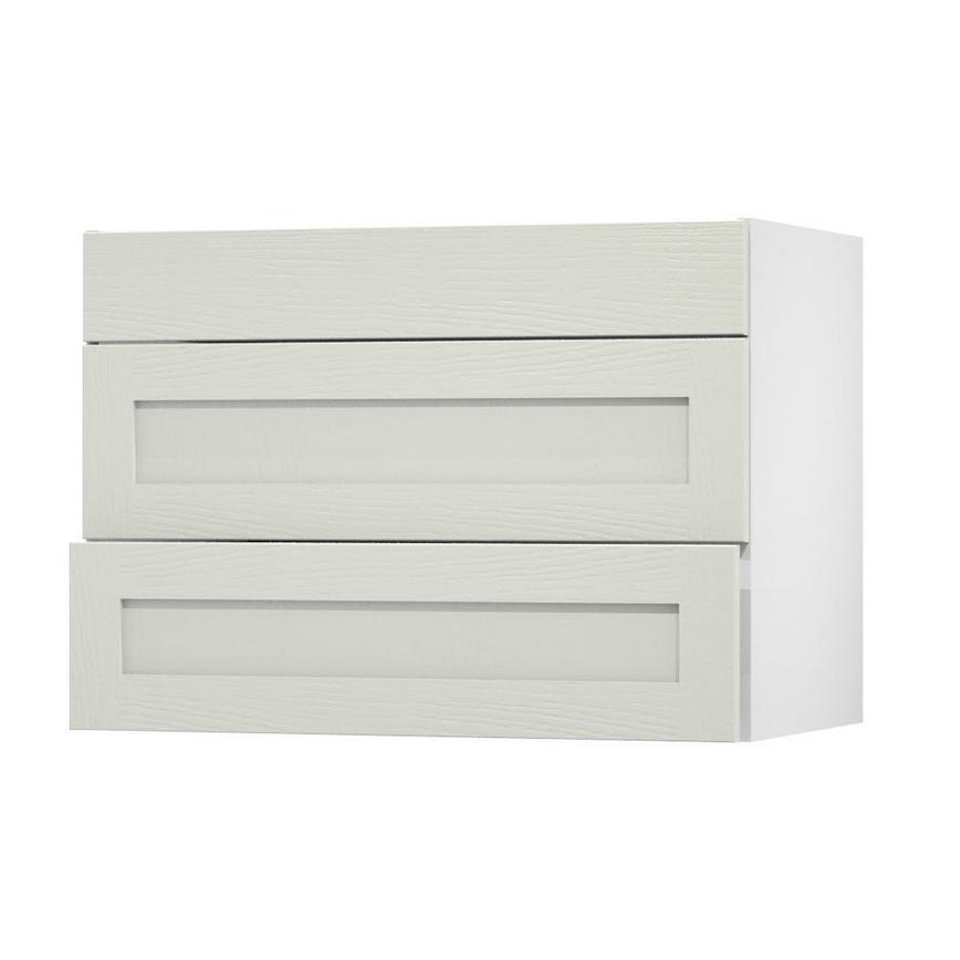 Chilcomb Porcelain 1000 Fridge Freezer Wall Door Open