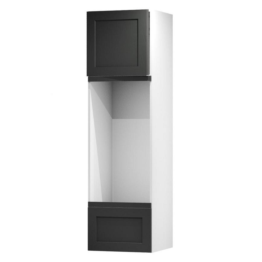 Chilcomb Charcoal 600 Tall Appliance Tower Door Open 570mm