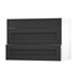 Chilcomb Charcoal 1000 Fridge Freezer Wall Door Open