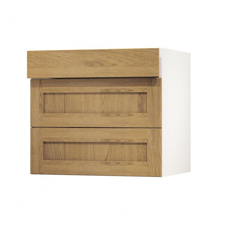 Chilcomb Oak 800 Drawer Front Angled Open