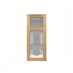 500mm x 1182mm Clear Glass Panelled Dresser Door Shown Closed from the Front