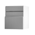 Clerkenwell Gloss Slate Grey 600 Hob / Pan Drawer Door Open