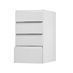 Clerkenwell Super Matt White 400 Deep Drawer Door Open