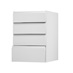 Clerkenwell Super Matt White 500 Deep Drawer Door Open
