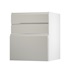 Clerkenwell Gloss Sandstone 600 Hob / Pan Drawer Door Open