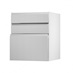 Clerkenwell Super Matt Dove Grey 600 Hob / Pan Drawer Door Open