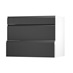 Clerkenwell Super Matt Black 900 Pan Drawer Door Open