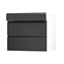 Clerkenwell Super Matt Black 800 Drawer Front Angled Open