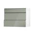 Clerkenwell Gloss Reed Green 900 Pan Drawer Door Open