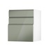 Clerkenwell Gloss Reed Green 600 Hob / Pan Drawer Door Open