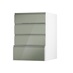 Clerkenwell Gloss Reed Green 500 Deep Drawer Door Open