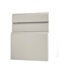 Clerkenwell Gloss Porcelain 600mm x 394mm Pan Drawer Shown with the Drawer Open at an Angle as Part of a Drawer Unit