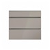 Clerkenwell Gloss Sand Grey 800mm x 160mm Drawer Front Shown Closed as Part of a Full Drawer Unit