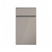 Clerkenwell Gloss Sand Grey 400mm x 557mm Door Front Shown Closed from the Front as Part of a Door and Drawer Unit