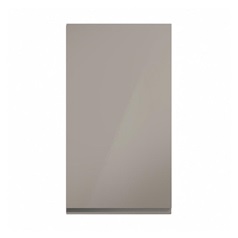 Clerkenwell Gloss Sand Grey 500mm x 900mm Tall Door Front Shown Closed from the Front as a Single Door