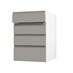 Clerkenwell Super Matt Sand Grey 1400mm x 500mm Tall Larder Kitchen Door Additional Cut Out