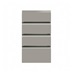 Clerkenwell Super Matt Sand Grey 160mm x 300mm Kitchen Drawer Angled Open