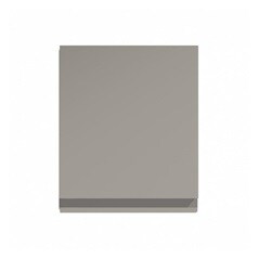 Clerkenwell Super Matt Sand Grey 326mm x 600mm Full Height Microwave Top Box Kitchen Door Angled Open