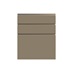 Clerkenwell Matt Metallic Bronze 160mm x 600mm Kitchen Drawer Additional Cut Out
