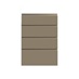 Clerkenwell Matt Metallic Bronze 227mm x 500mm Deep Kitchen Drawer Additional Cut Out