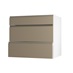 Clerkenwell Matt Metallic Bronze 275mm x 800mm Pan Kitchen Drawer Angled Open