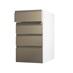 Clerkenwell Matt Metallic Bronze 160mm x 400mm Kitchen Drawer Angled Open