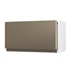 Clerkenwell Matt Metallic Bronze 326mm x 600mm Full Height Microwave Top Box Kitchen Door Angled Open
