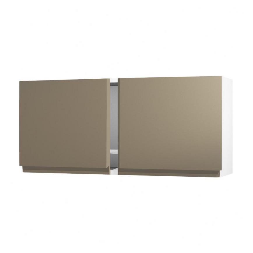 Clerkenwell Matt Metallic Bronze 460mm x 1000mm Tall Bridging Unit Kitchen Door Pair Angled Open