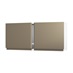 Clerkenwell Matt Metallic Bronze 460mm x 1000mm Tall Bridging Unit Kitchen Door Pair Angled Open