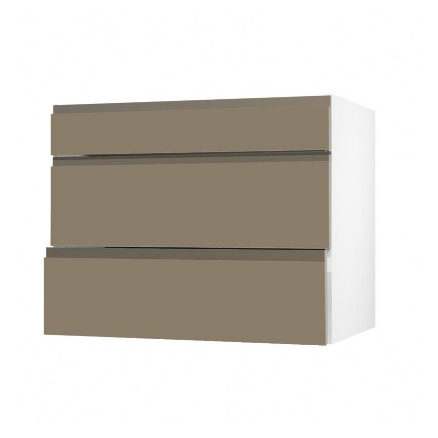 Clerkenwell Matt Metallic Bronze 275mm x 900mm Pan Kitchen Drawer Angled Open