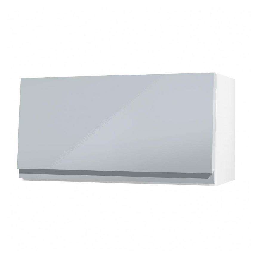 Clerkenwell Gloss Mist 360mm x 700mm Half Height Kitchen Door or Drawer Angled Open