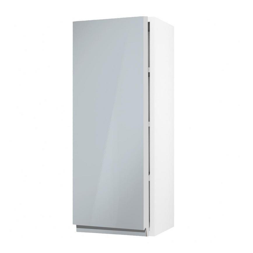 Clerkenwell Gloss Mist 900mm x 350mm Tall Kitchen Door Angled Open