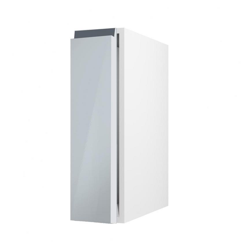 Clerkenwell Gloss Mist 720mm x 200mm Full Height Kitchen Door Angled Open