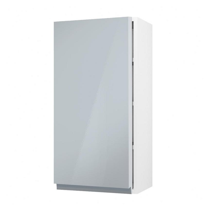 Clerkenwell Gloss Mist 900mm x 450mm Tall Kitchen Door Angled Open