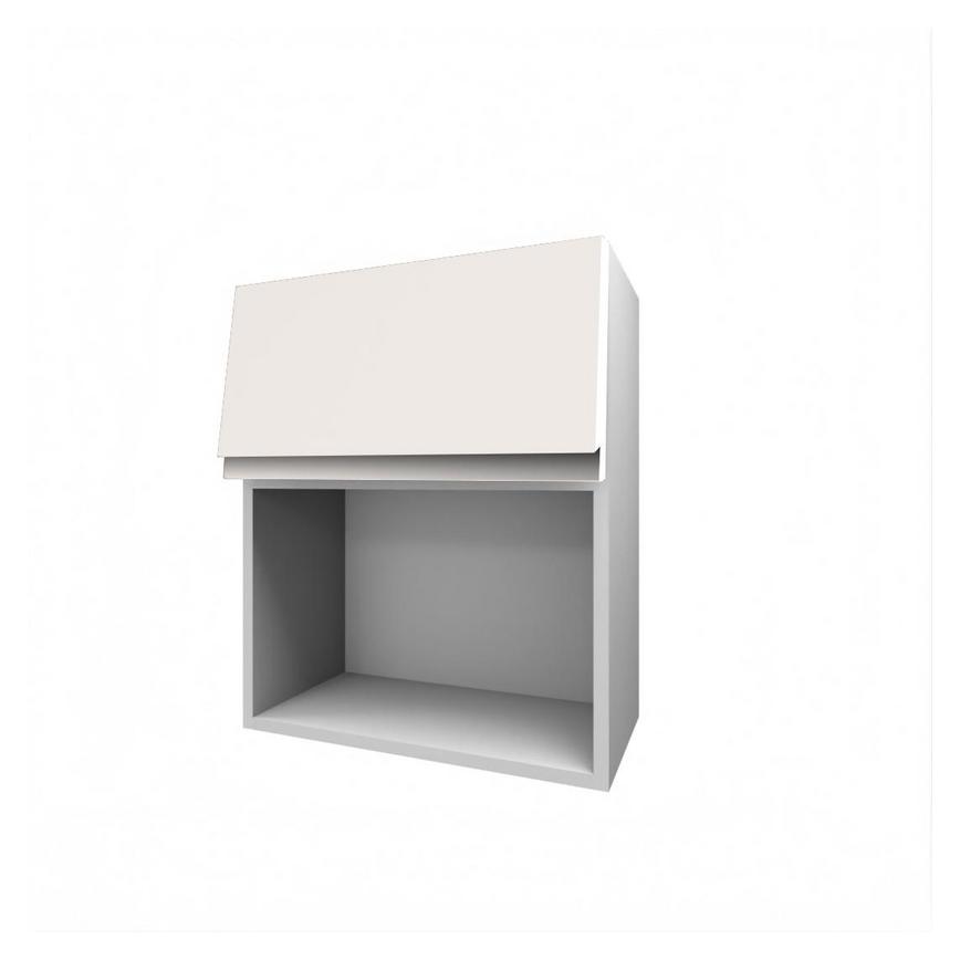 Clerkenwell Super Matt Porcelain 326mm x 600mm Full Height Microwave Top Box Kitchen Door Angled Open Unit