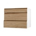 Clerkenwell Matt Natural Oak 275mm x 900mm Pan Kitchen Drawer Angled Open