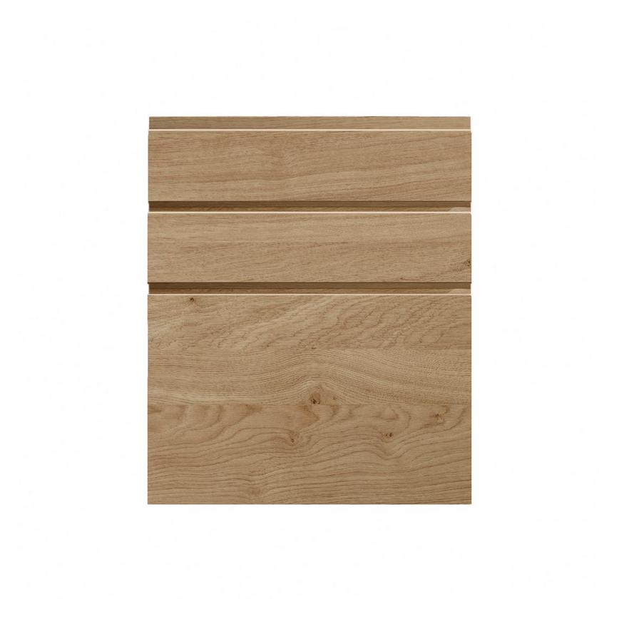 Clerkenwell Matt Natural Oak 394mm x 600mm Hob or Pan Kitchen Door or Drawer Unit Viewed From The Front