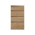 Clerkenwell Matt Natural Oak 227mm x 400mm Deep Kitchen Drawer Unit Viewed From The Front