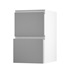 Greenwich Gloss Slate Grey 450 Pan Drawer Door Open 342mm
