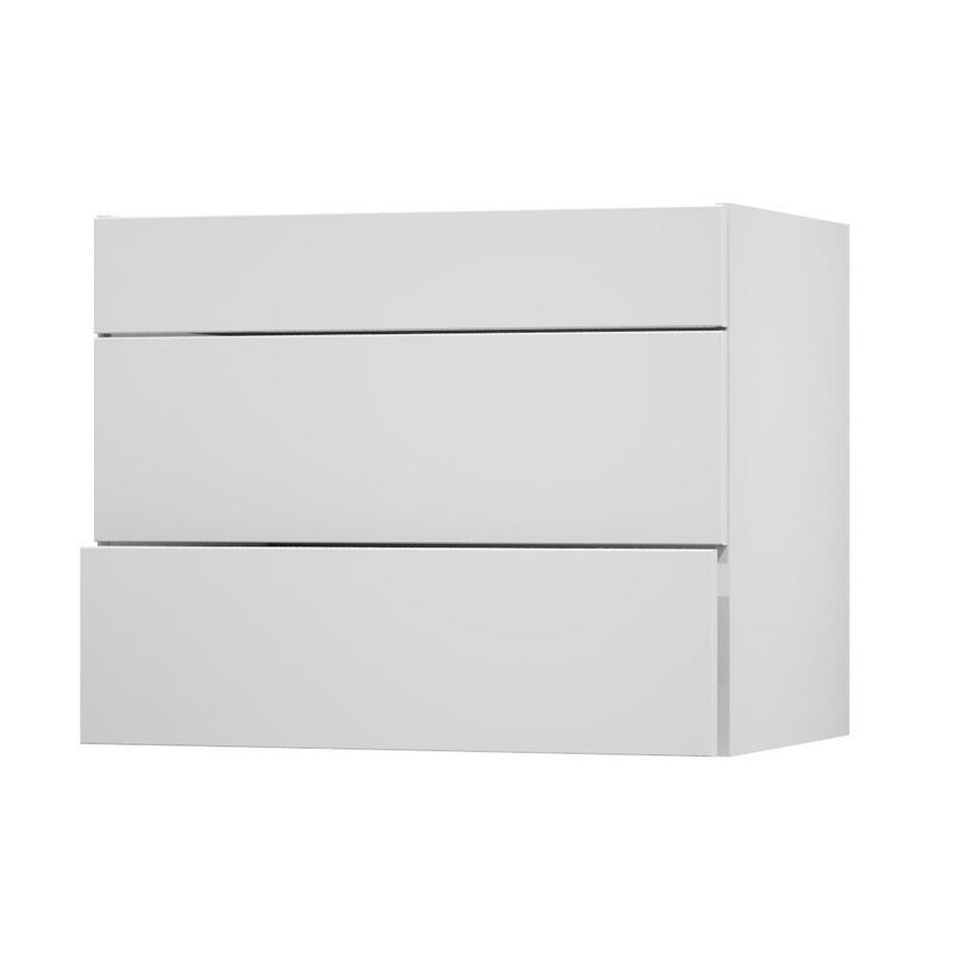 Greenwich Gloss White 900 Pan Drawer Door Open