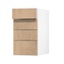 Greenwich Natural Oak 400 Drawer Door Open