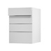 Greenwich Gloss Dove Grey 500 Drawer Door Open