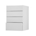 Greenwich White Smooth 500 Deep Drawer Door Open