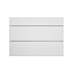 Greenwich White Smooth 1000 Fridge Freezer Wall Door
