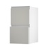Greenwich Gloss Sandstone 400 Pan Drawer Door Open 342mm