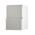 Greenwich Gloss Sandstone 500 Pan Drawer Door Open 342mm